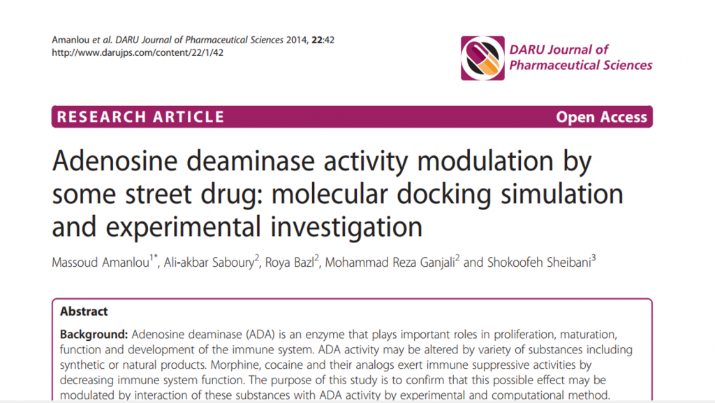 Adenosine deaminase activity modulation by<br />some street drug: molecular docking simulation<br />and experimental investigation”><br />
                                </a><!-- .elementskit-entry-thumb END --><br />
                                                    <!-- .elementskit-entry-header END --><br />
                                    28 بهمن, 1400                                </p>
<h2>
                    <a href=